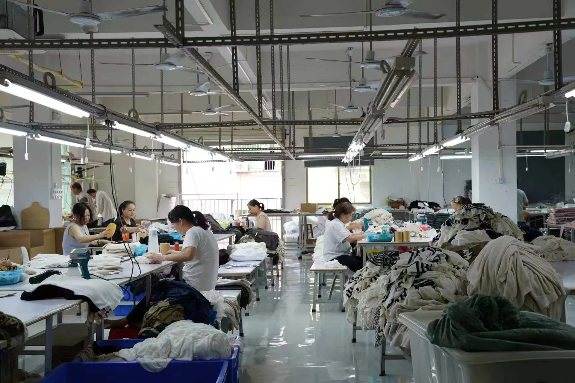 lpknit knitwear factory production floor in Shenzhen, Guangdong, China
