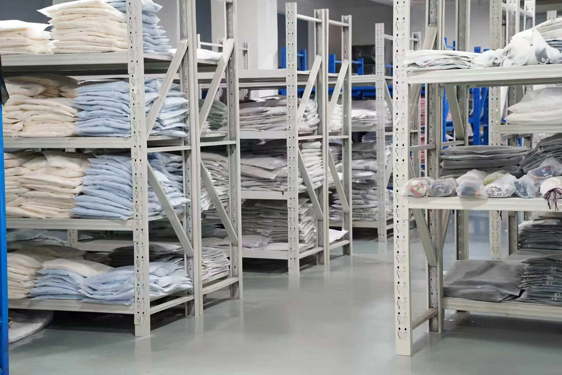 Garment finishing department at the lpknit knitwear factory