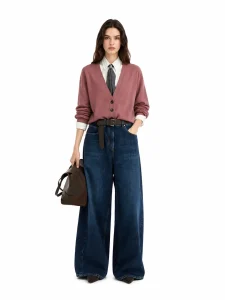 Cashmere cardigan with monili — 100% CASHMERE knitwear, view 5