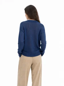 BC Alternative Women’s Early autumn New Product – Mohair Long-Sleeve Knit Shirt — 50% mohair, 36% nylon, 14% wool knitw
