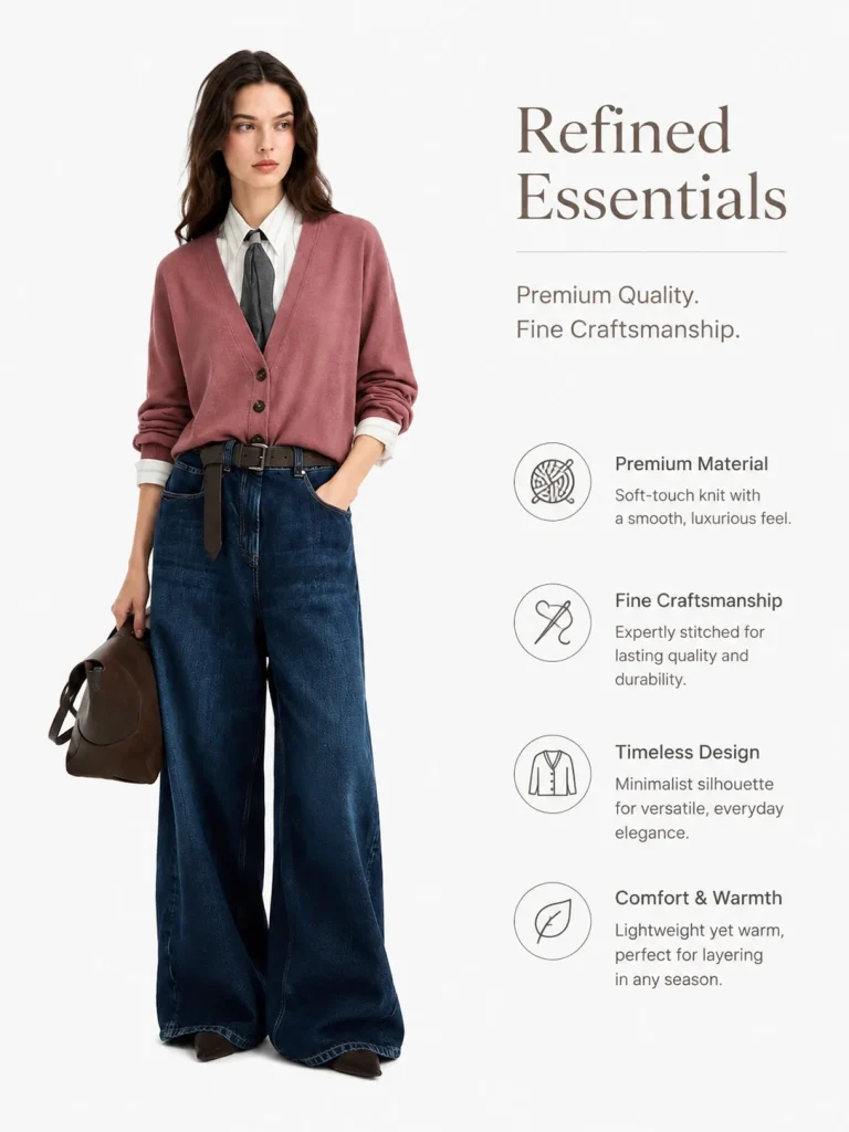 Cashmere cardigan with monili — 100% CASHMERE knitwear, view 6