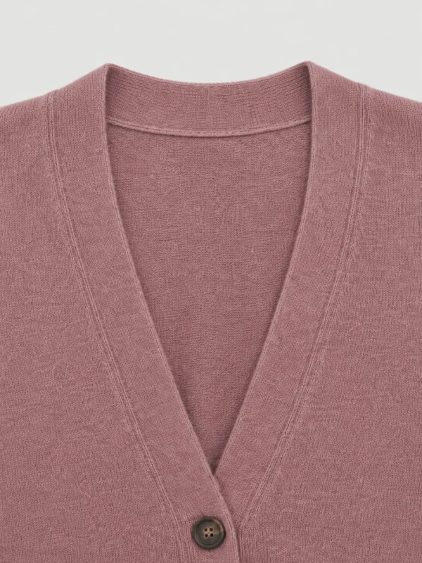 Cashmere cardigan with monili — 100% CASHMERE knitwear, view 7