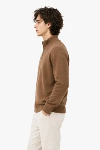 Wool Half-Zip Sweater — 100% Wool knitwear by lpknit