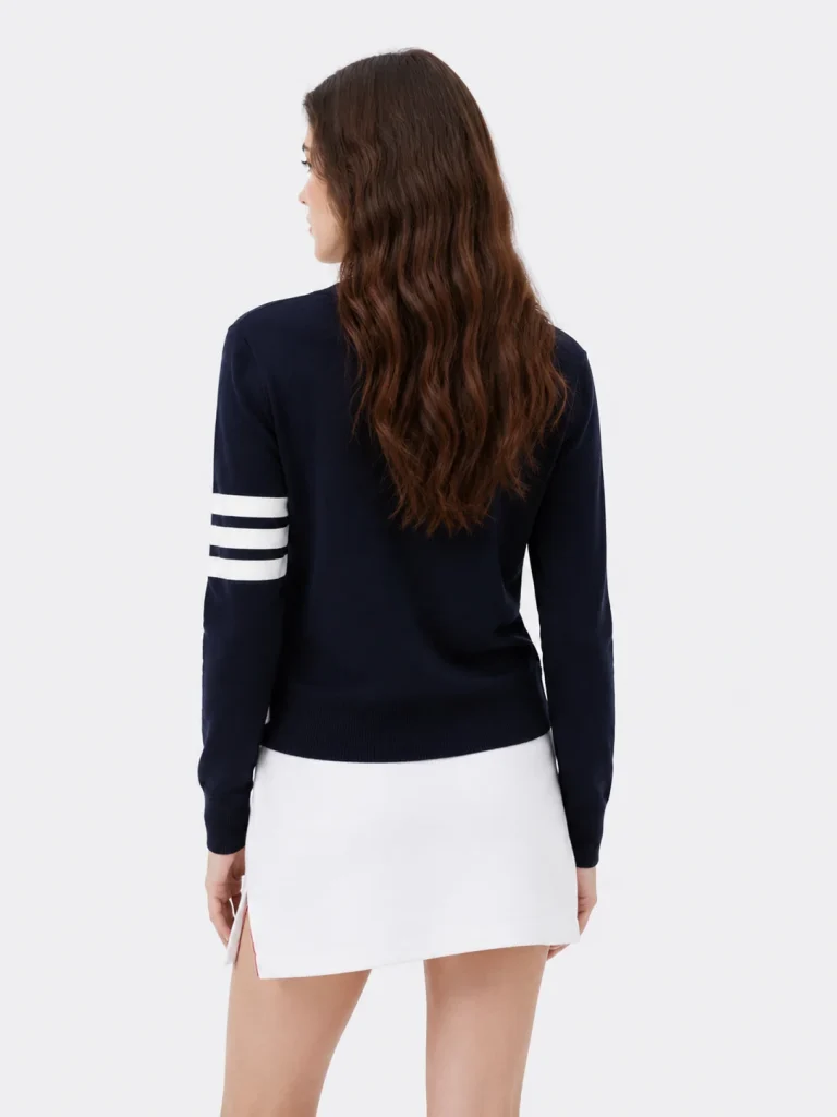 Merino Blend V-Neck Cardigan — Merino Wool / Acrylic / Polyester Blend knitwear, view 3