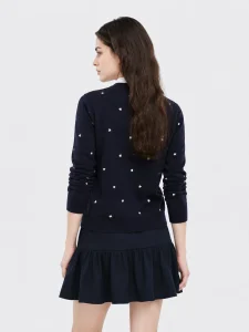 Wool-Blend Printed Cardigan — Wool / Acrylic / Polyester / Nylon Blend knitwear, view 3