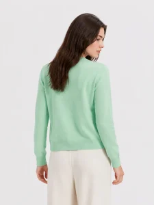 Wool Sheep Motif Cardigan — 100% Wool knitwear, view 3