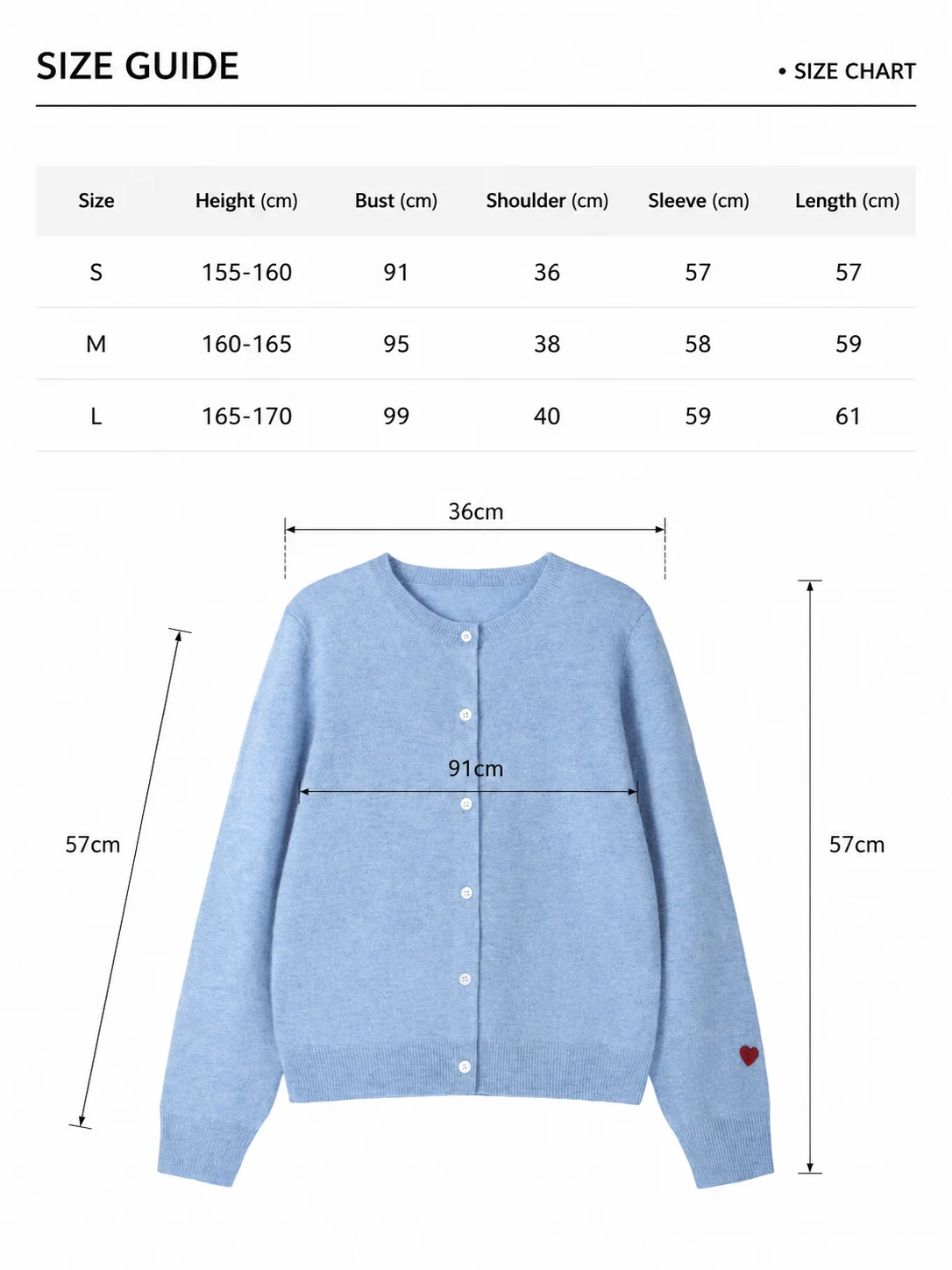 Wool Crewneck Cardigan — 100% Wool knitwear, view 8