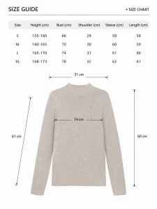 Slim Merino Blend Knit Top — Merino Wool / Viscose / Polyester Blend knitwear, view 8