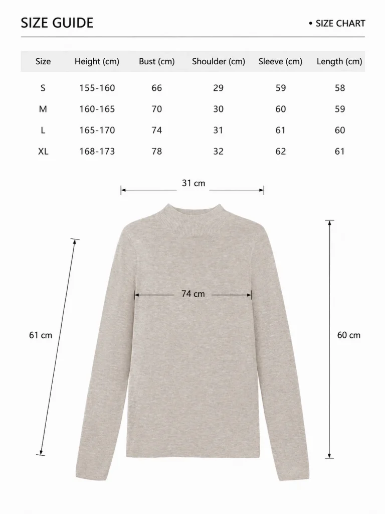 Slim Merino Blend Knit Top — Merino Wool / Viscose / Polyester Blend knitwear, view 8