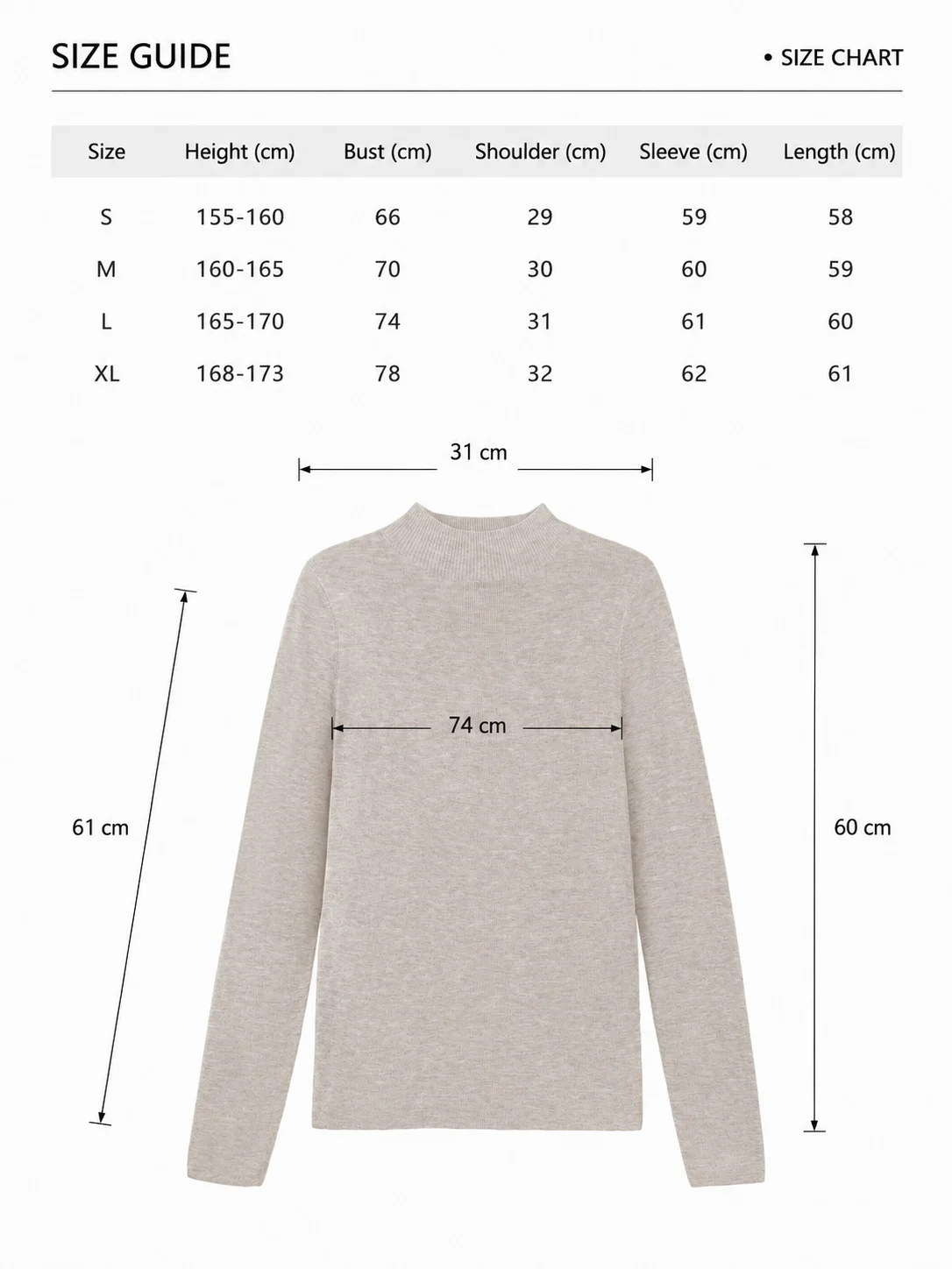 Slim Merino Blend Knit Top — Merino Wool / Viscose / Polyester Blend knitwear, view 8