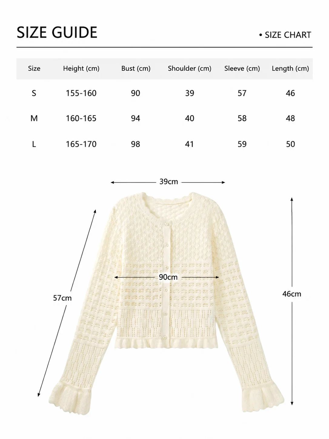 Openwork Cotton Knit Cardigan — 100% Cotton knitwear, view 8