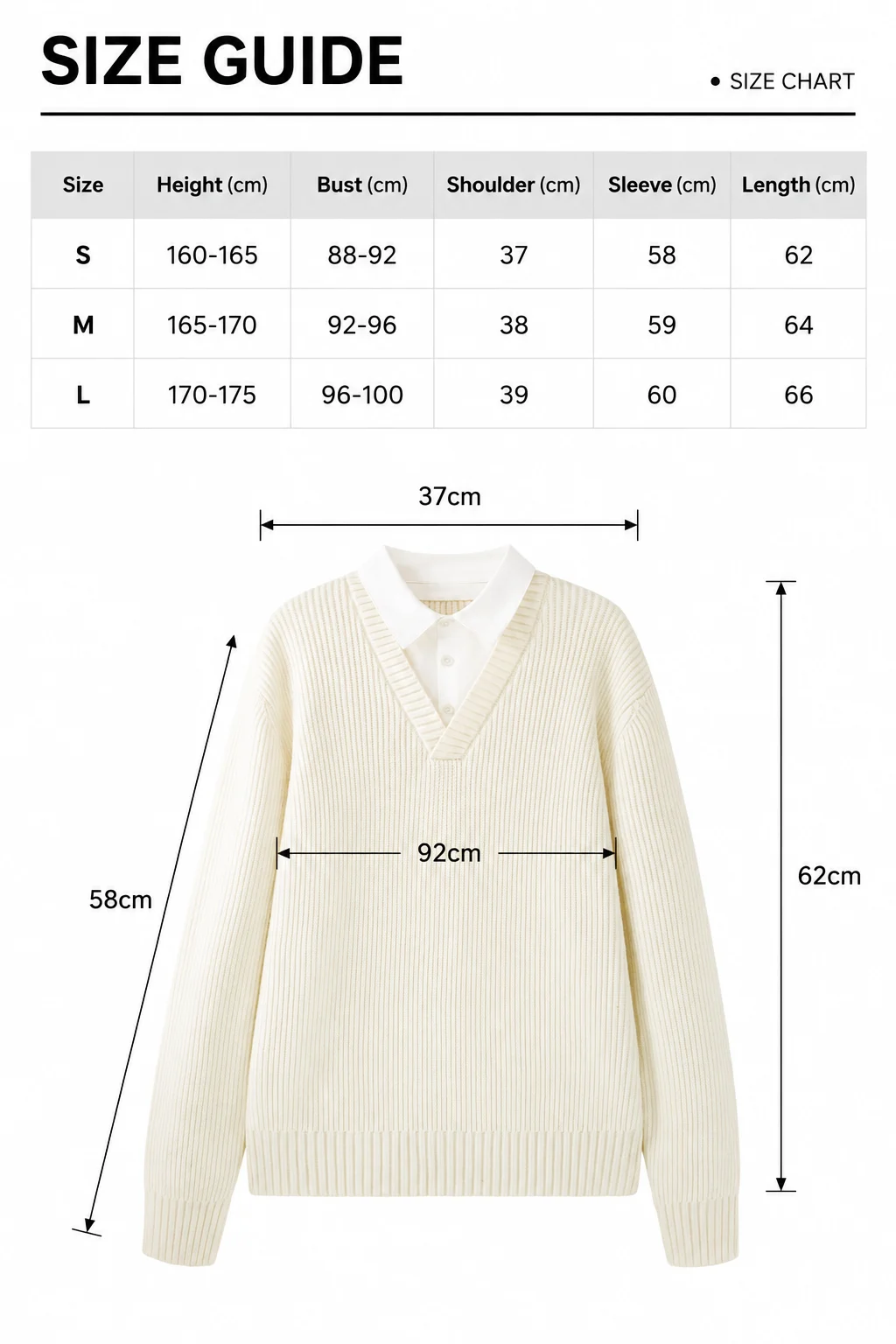 Ribbed V-Neck Layered Sweater — 34.9% cashmere and 13.2% nylon knitwear, view 8