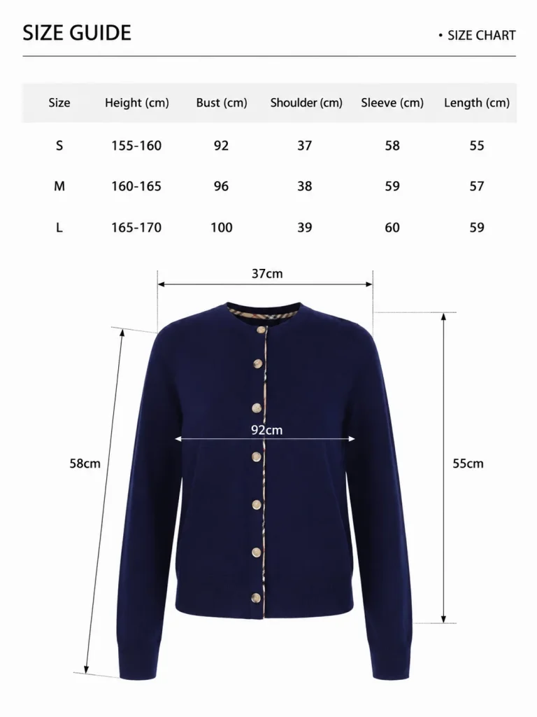 Round-Neck Knit Cardigan — Cotton Wool / Nylon / Polyester Blend knitwear, view 8