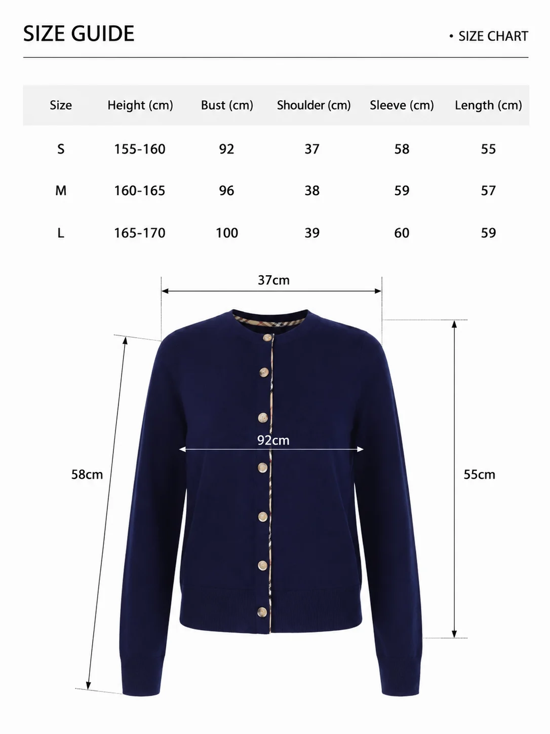 Round-Neck Knit Cardigan — Cotton Wool / Nylon / Polyester Blend knitwear, view 8
