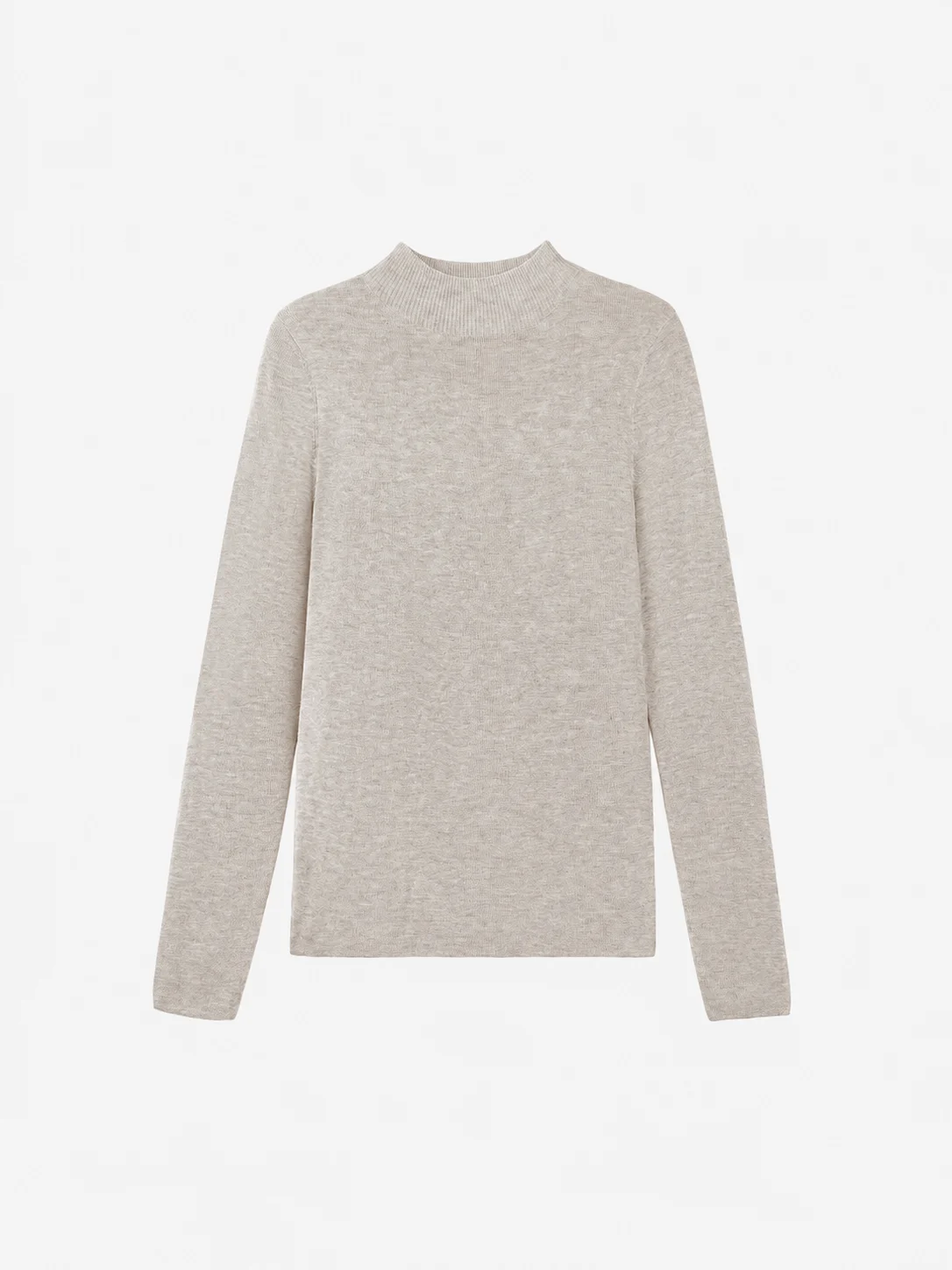 Slim Merino Blend Knit Top — Merino Wool / Viscose / Polyester Blend knitwear, view 6