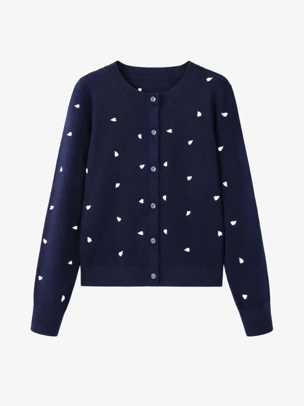 Wool-Blend Printed Cardigan — Wool / Acrylic / Polyester / Nylon Blend knitwear, view 6