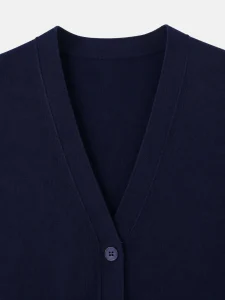 Merino Blend V-Neck Cardigan — Merino Wool / Acrylic / Polyester Blend knitwear, view 7
