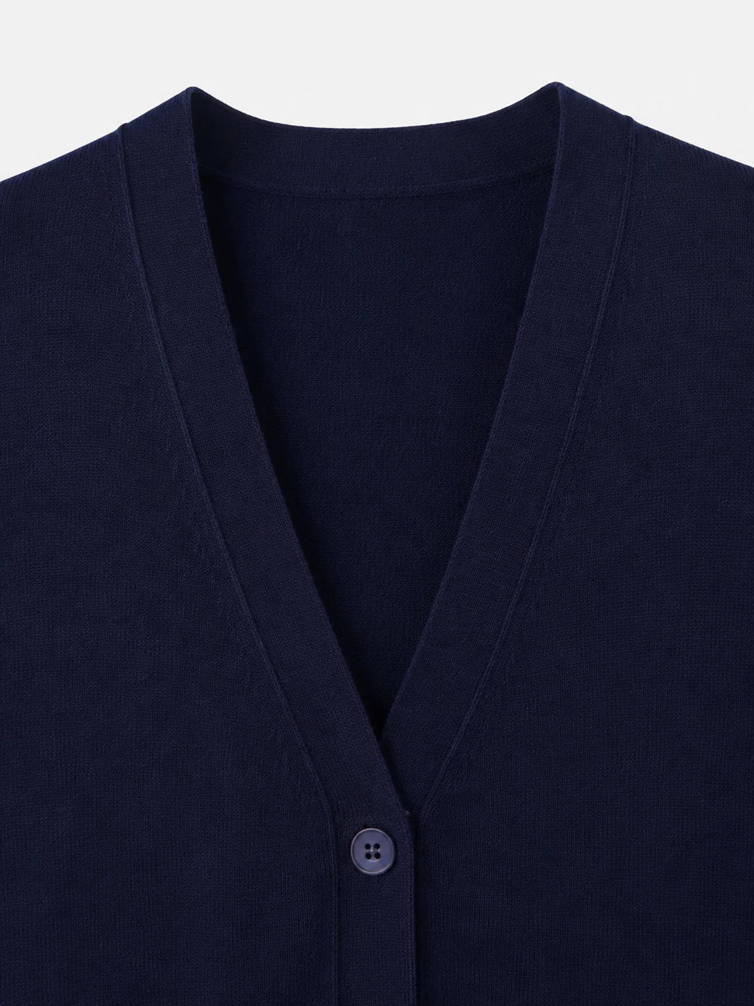 Merino Blend V-Neck Cardigan — Merino Wool / Acrylic / Polyester Blend knitwear, view 7